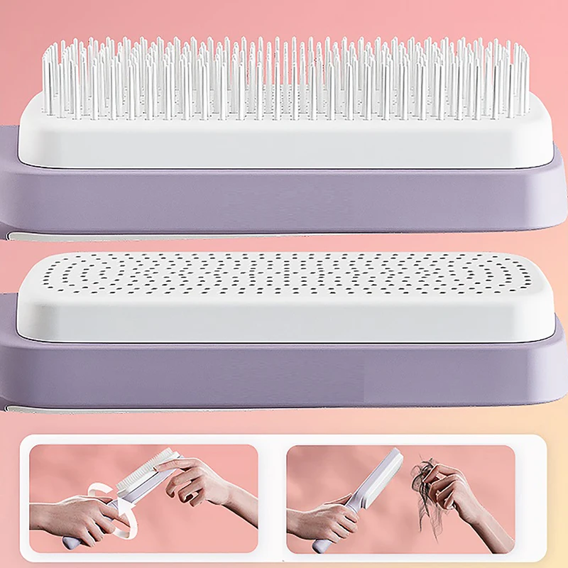 Self Cleaning Swivel Hairbrush - Image 3